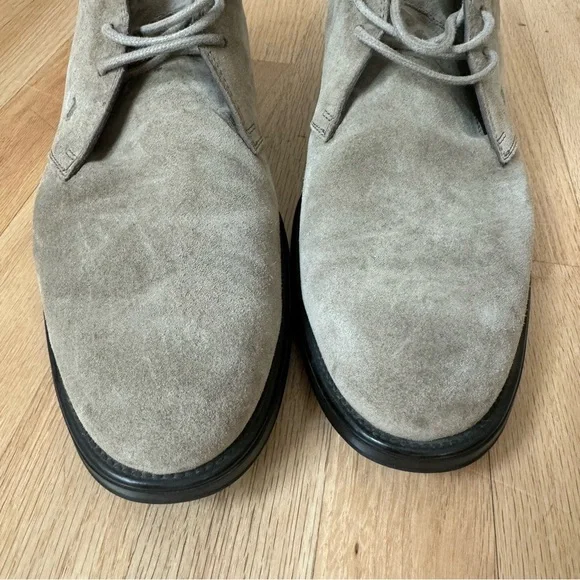 TOD’S Suede Peat Desert Ankle Boots Rubber Soles Lace Up Casual Luxury Heritage - Picture 11 of 16